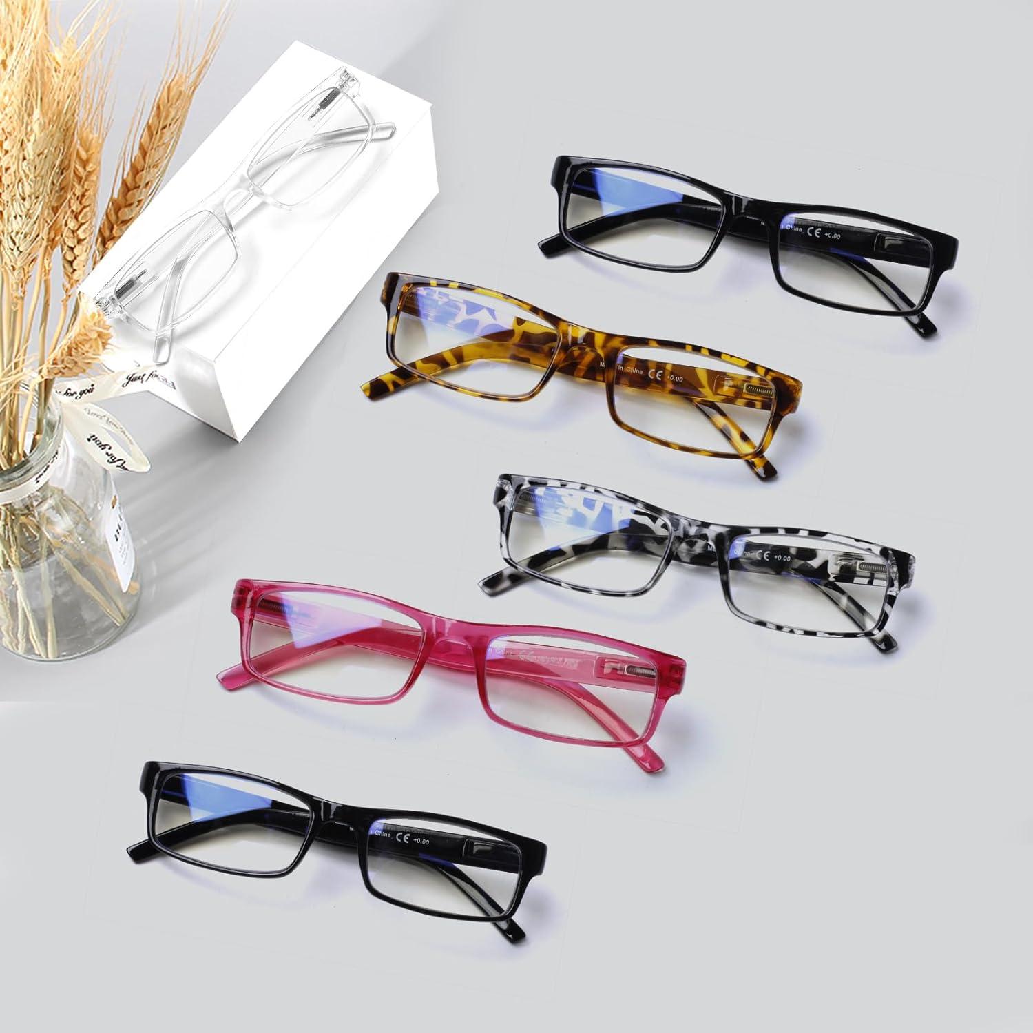 Paquete de 6 Gafas de Lectura con Filtro Luz Azul - Unisex