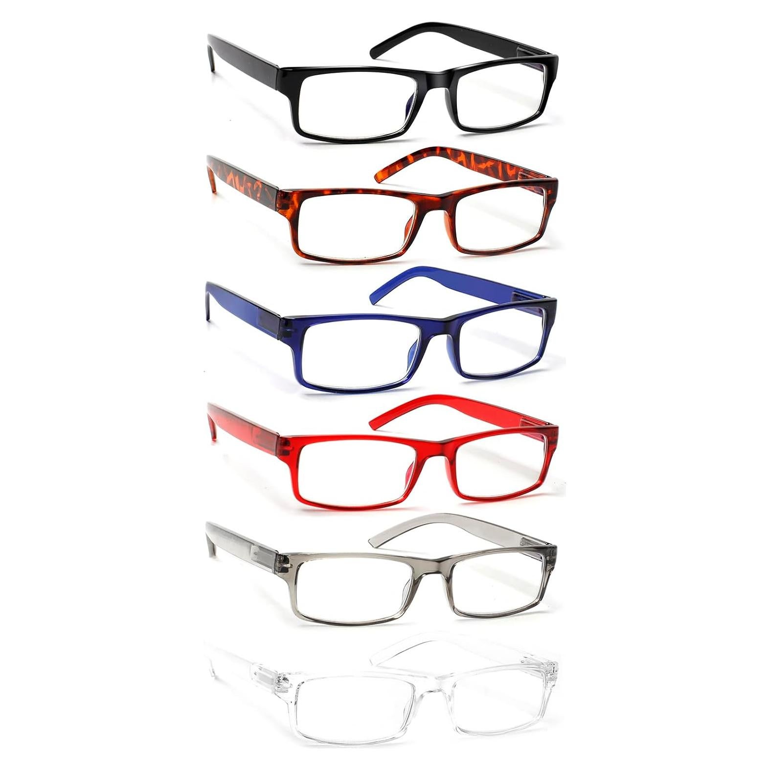 Paquete de 6 Gafas de Lectura con Filtro Azul 1.75x