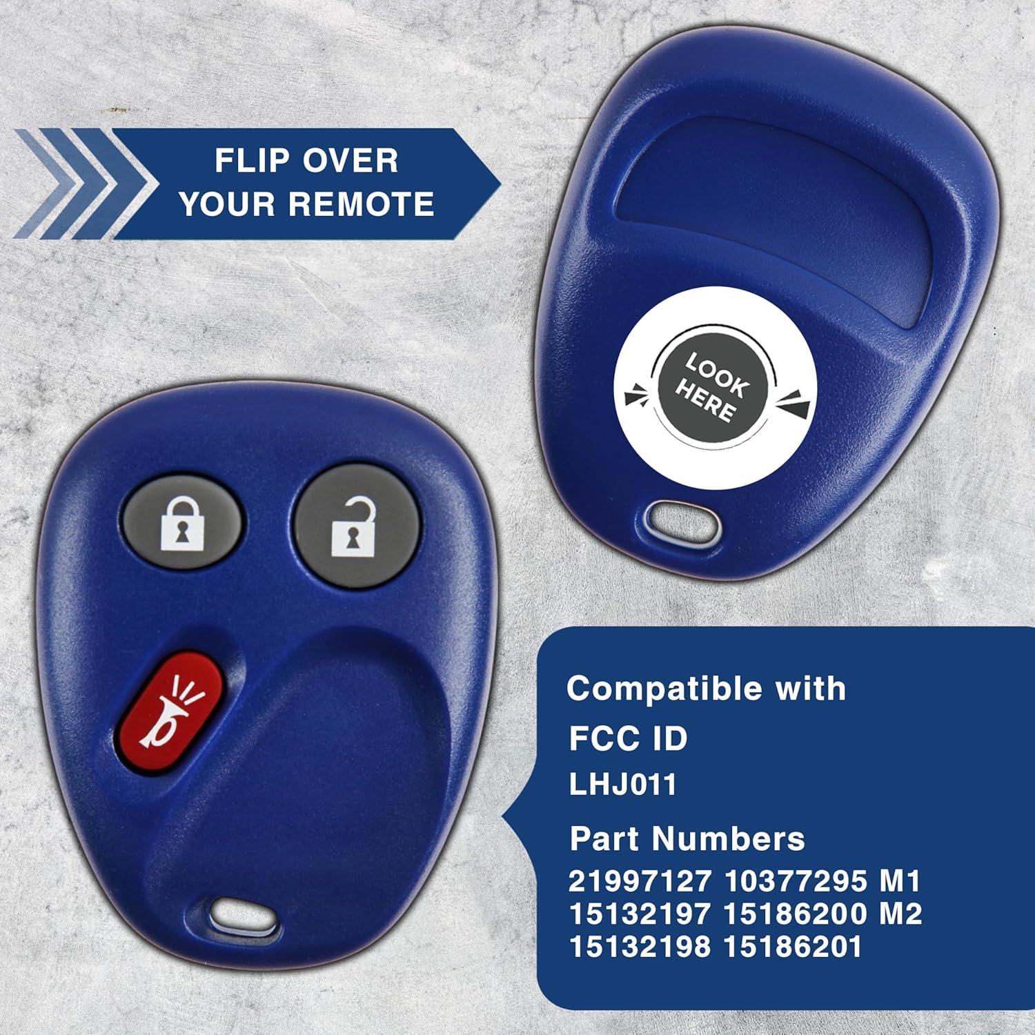 Control Remoto KeylessOption 2X para Cadillac y Chevrolet