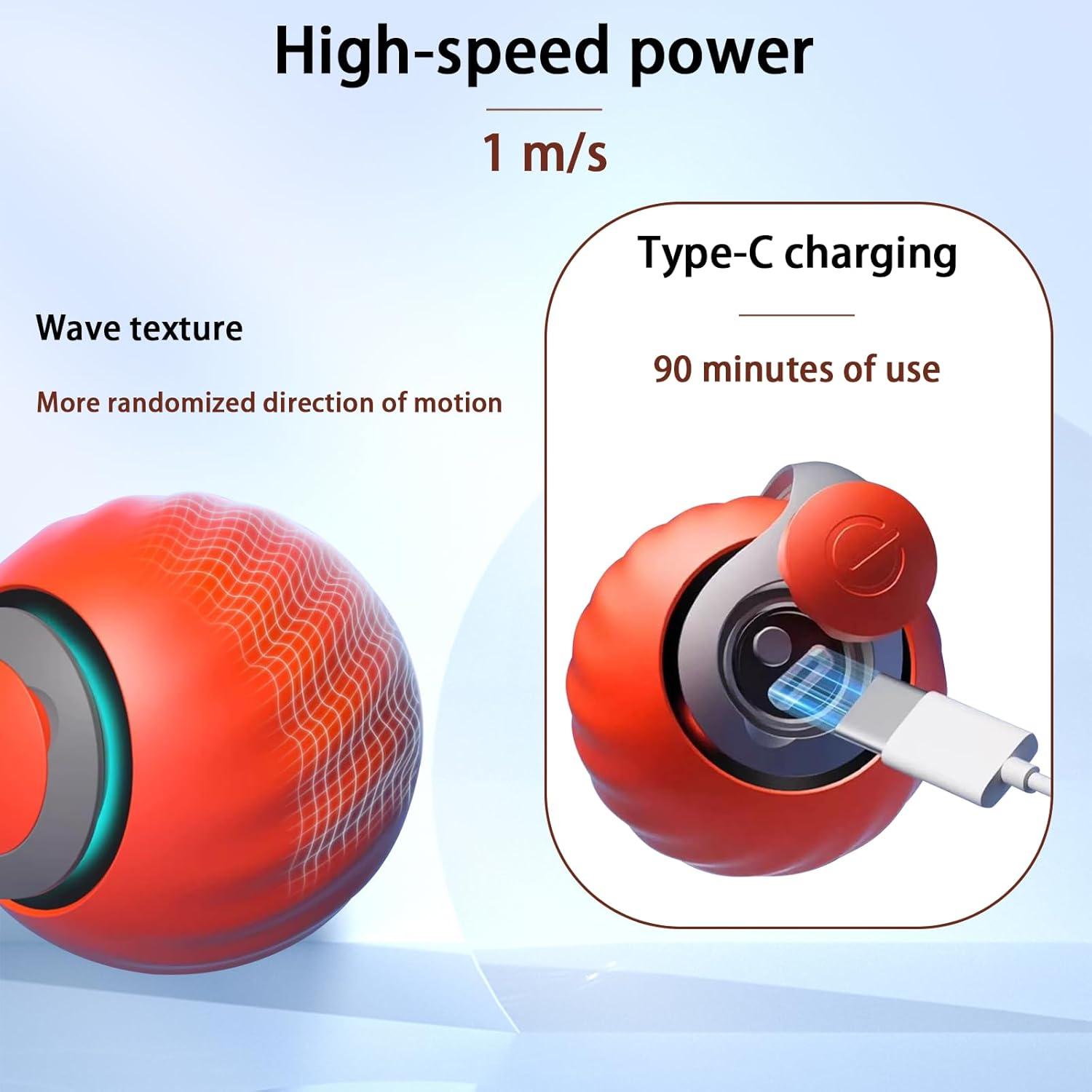 Bola Interactiva para Gatos Oiuyamn con Pluma y Modos