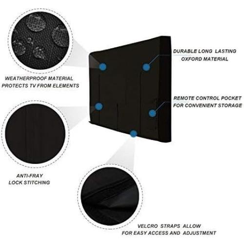 Funda para TV Exterior iBirdie 52-55" Impermeable Negra