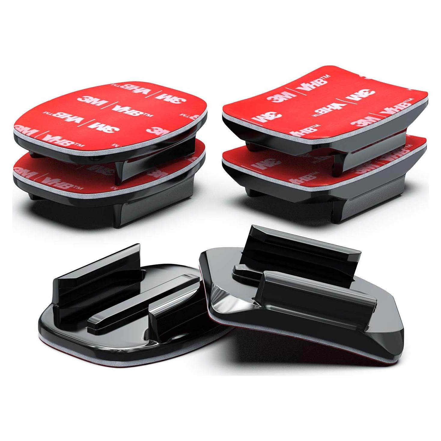 Montajes Adhesivos Curvados 3M para Casco GoPro y DJI (6 Pzs)