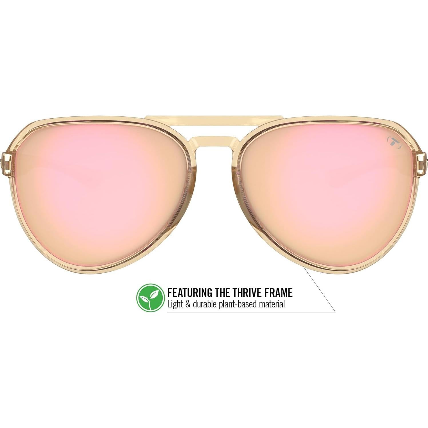 Gafas de sol Selca Tangle Free Unisex Marrón Espejo Rosa