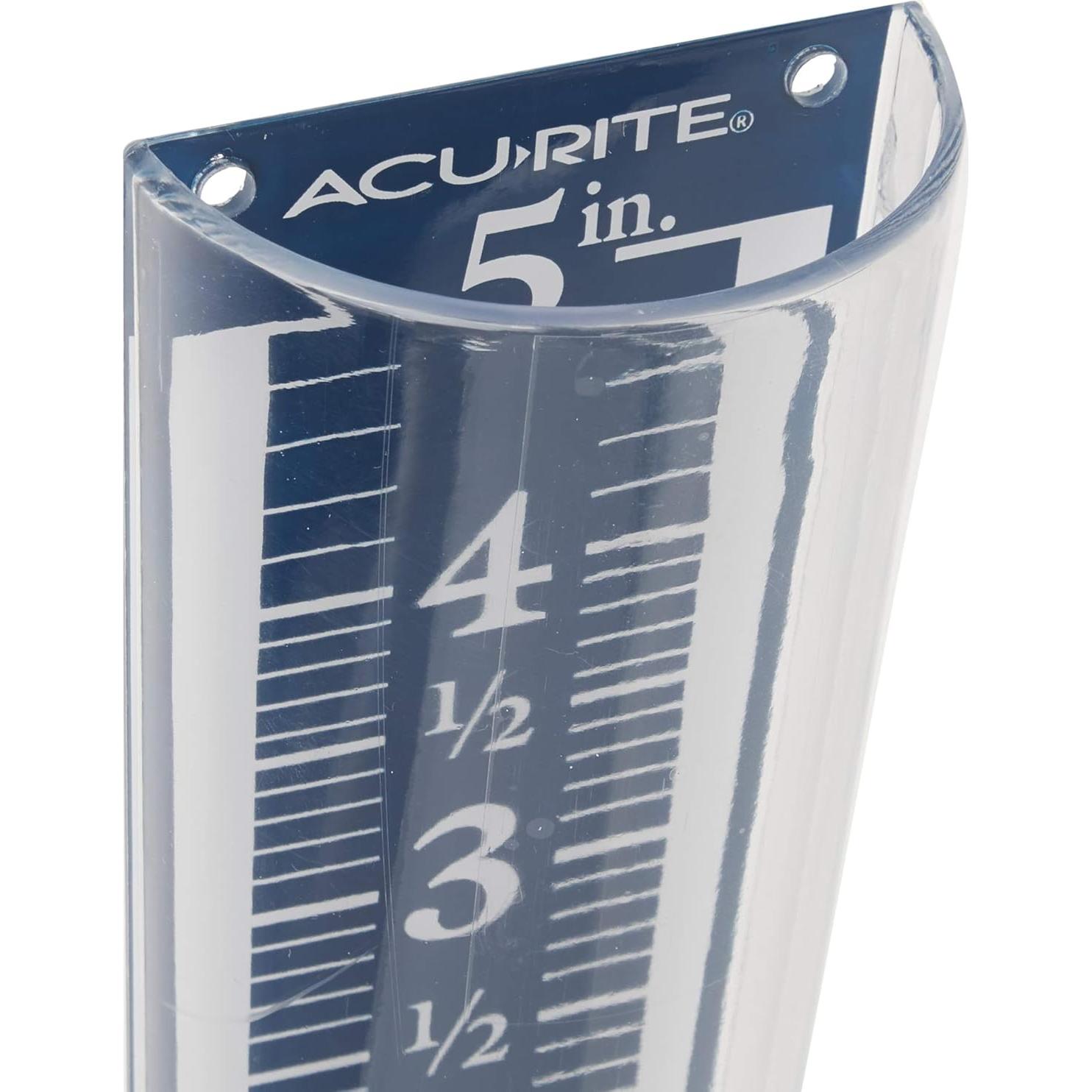 Medidor de Lluvia AcuRite 12,7 cm Fácil de Leer Acrílico