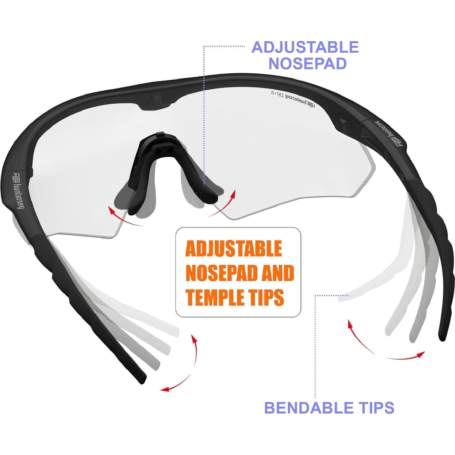 Gafas de Seguridad Tácticas S53 Antiempañante para Caza