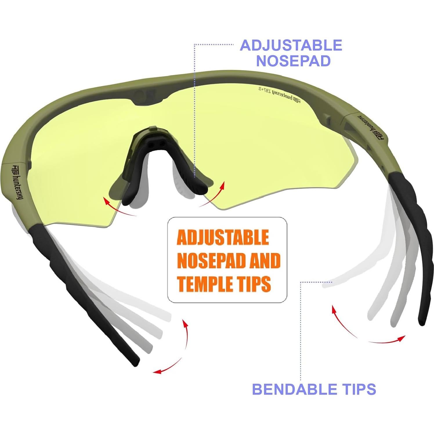 Gafas de seguridad S53 antiempañante para tiro y caza
