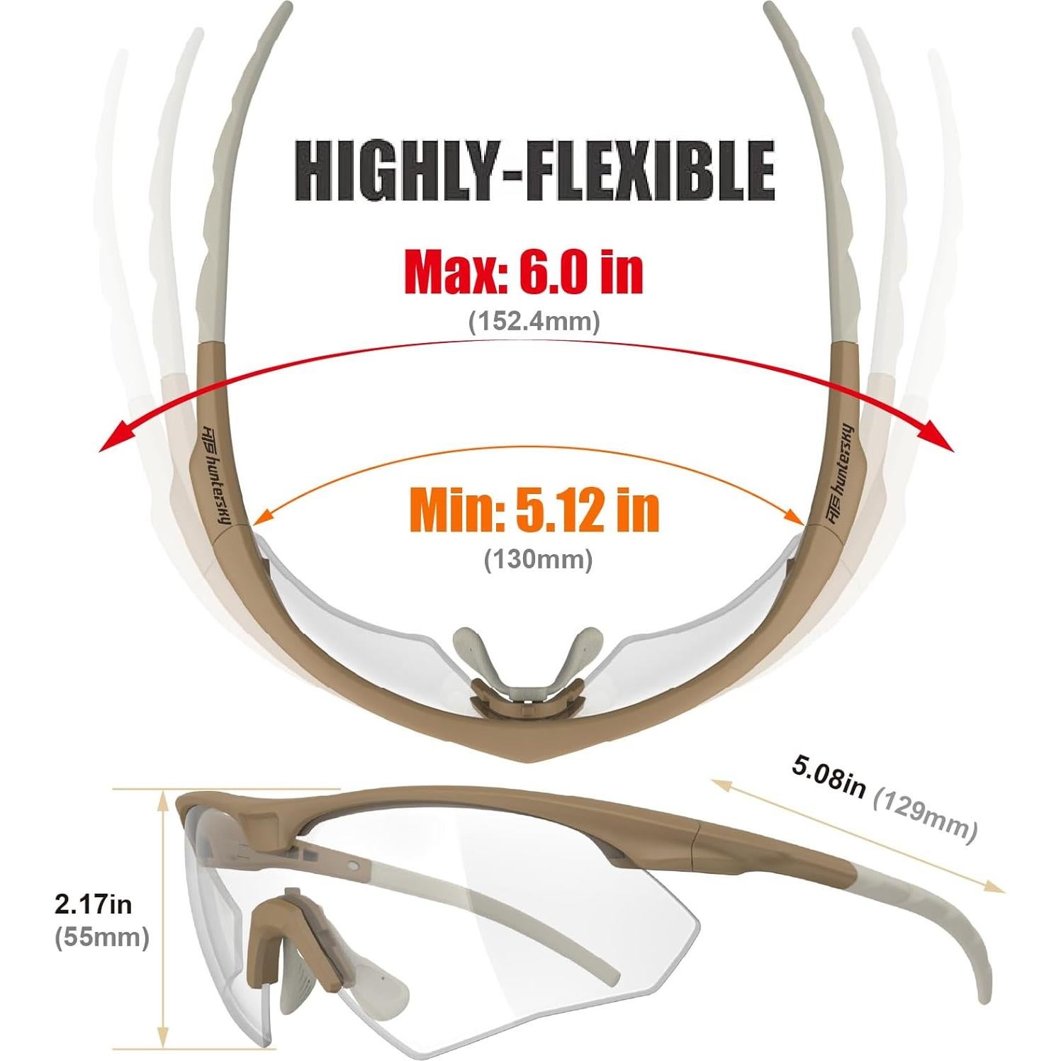 Gafas de Seguridad Tácticas S53 Antiempañante para Caza