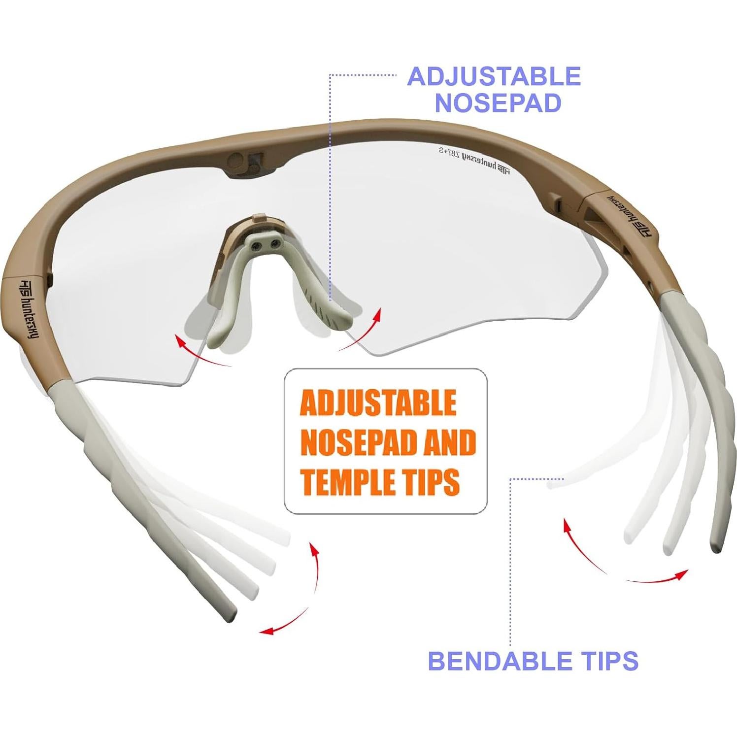 Gafas de Seguridad Tácticas S53 Antiempañante para Caza