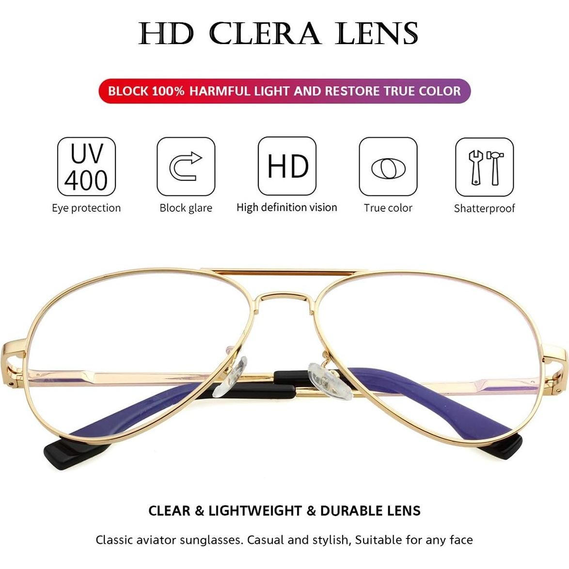 Gafas de sol aviador polarizadas PORADAY 58mm UV400