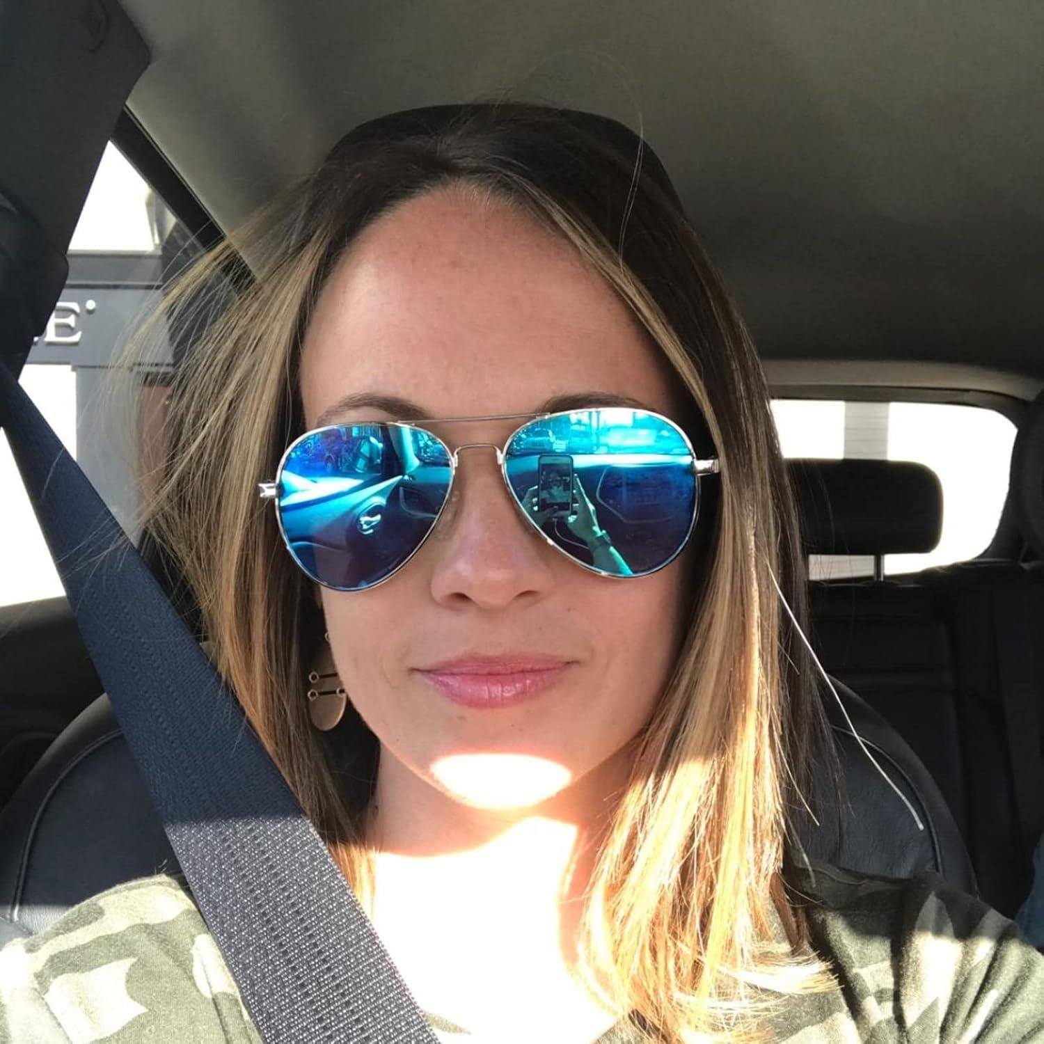 Gafas de sol aviador polarizadas PORADAY 58mm marco metal