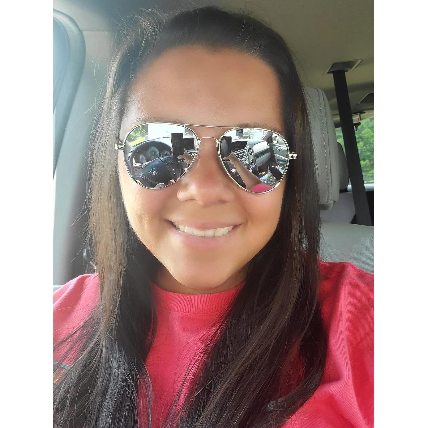 Gafas de sol aviador polarizadas PORADAY 58mm marco metal