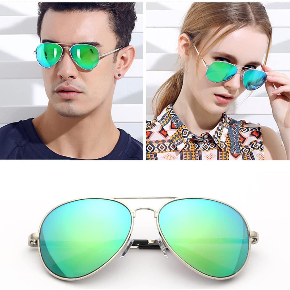 Gafas de sol aviador polarizadas PORADAY 58mm marco metal