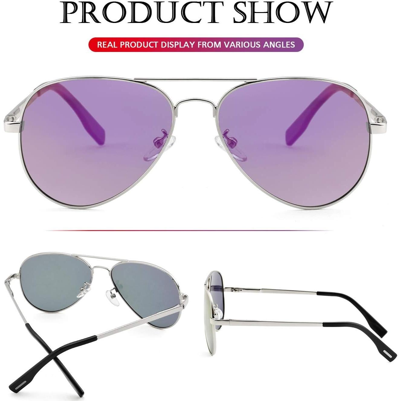 Gafas de sol aviador polarizadas PORADAY 58mm UV400