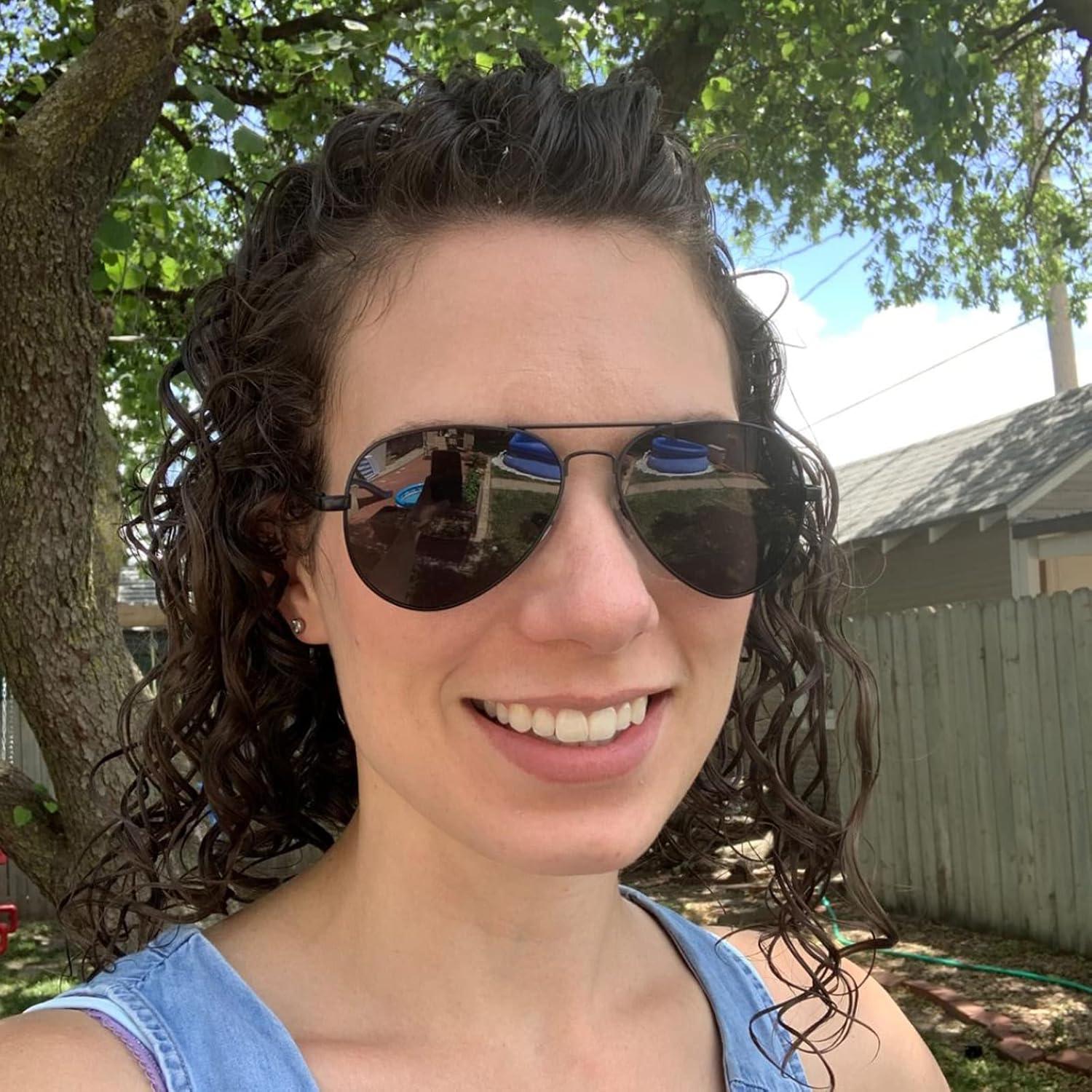 Gafas de sol aviador polarizadas PORADAY 58mm marco metal