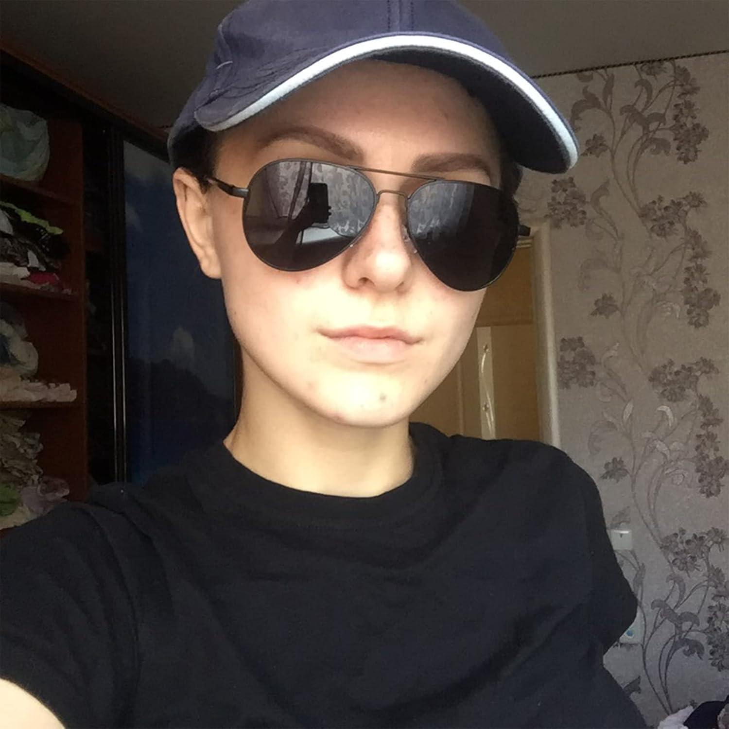 Gafas de sol aviador polarizadas PORADAY 58mm marco metal