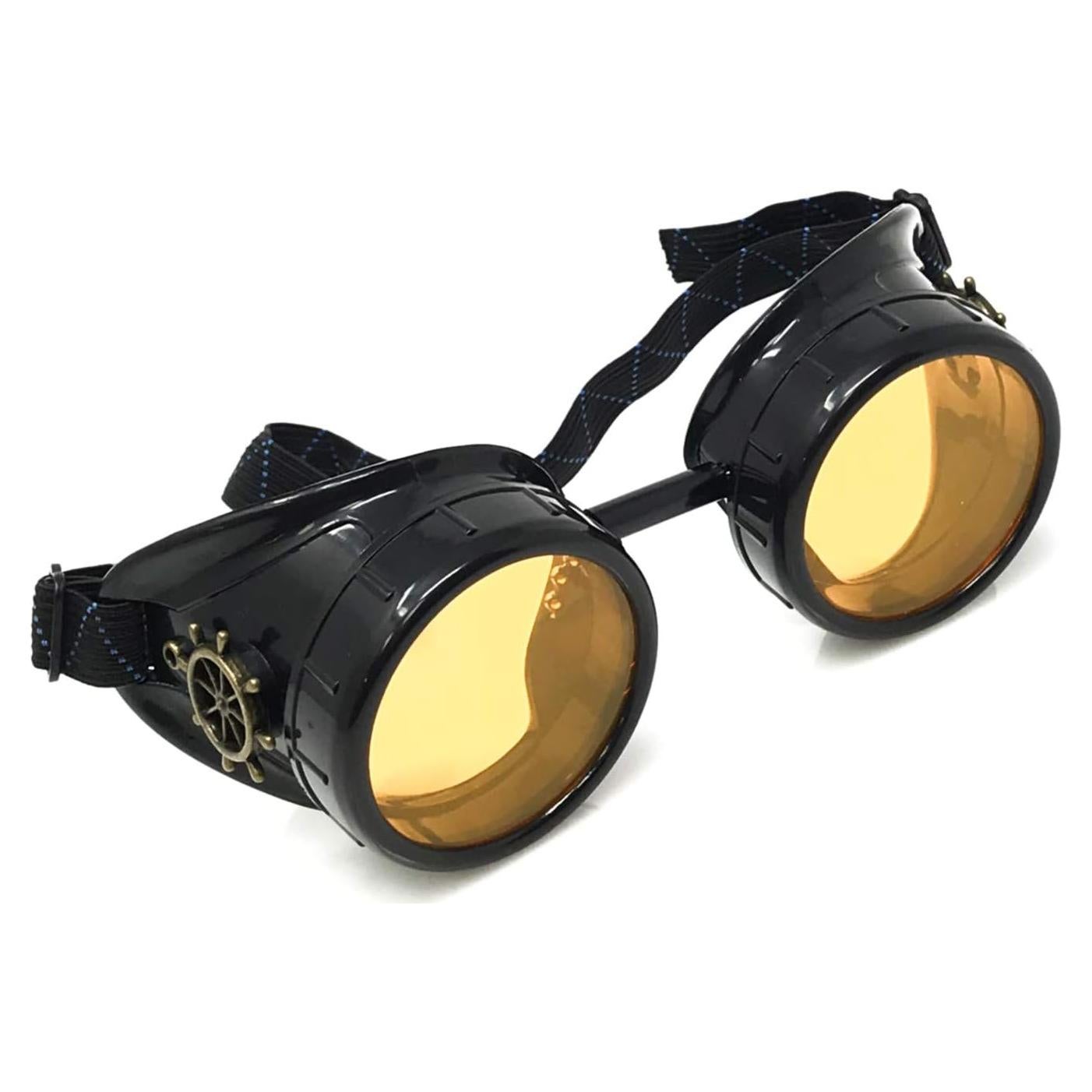 Gafas Steampunk UMBRELLALABORATORY Naranja Neón UV