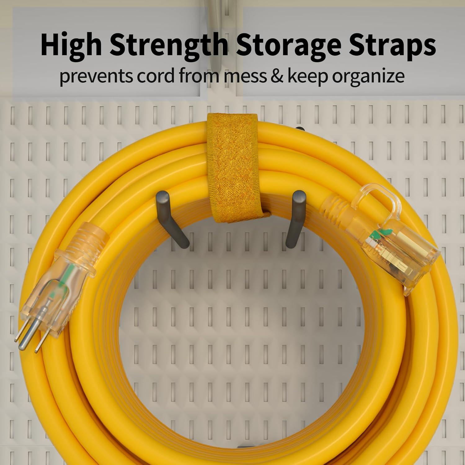 Cable de Extensión 12/3 POWGRN 30.48m Impermeable Amarillo