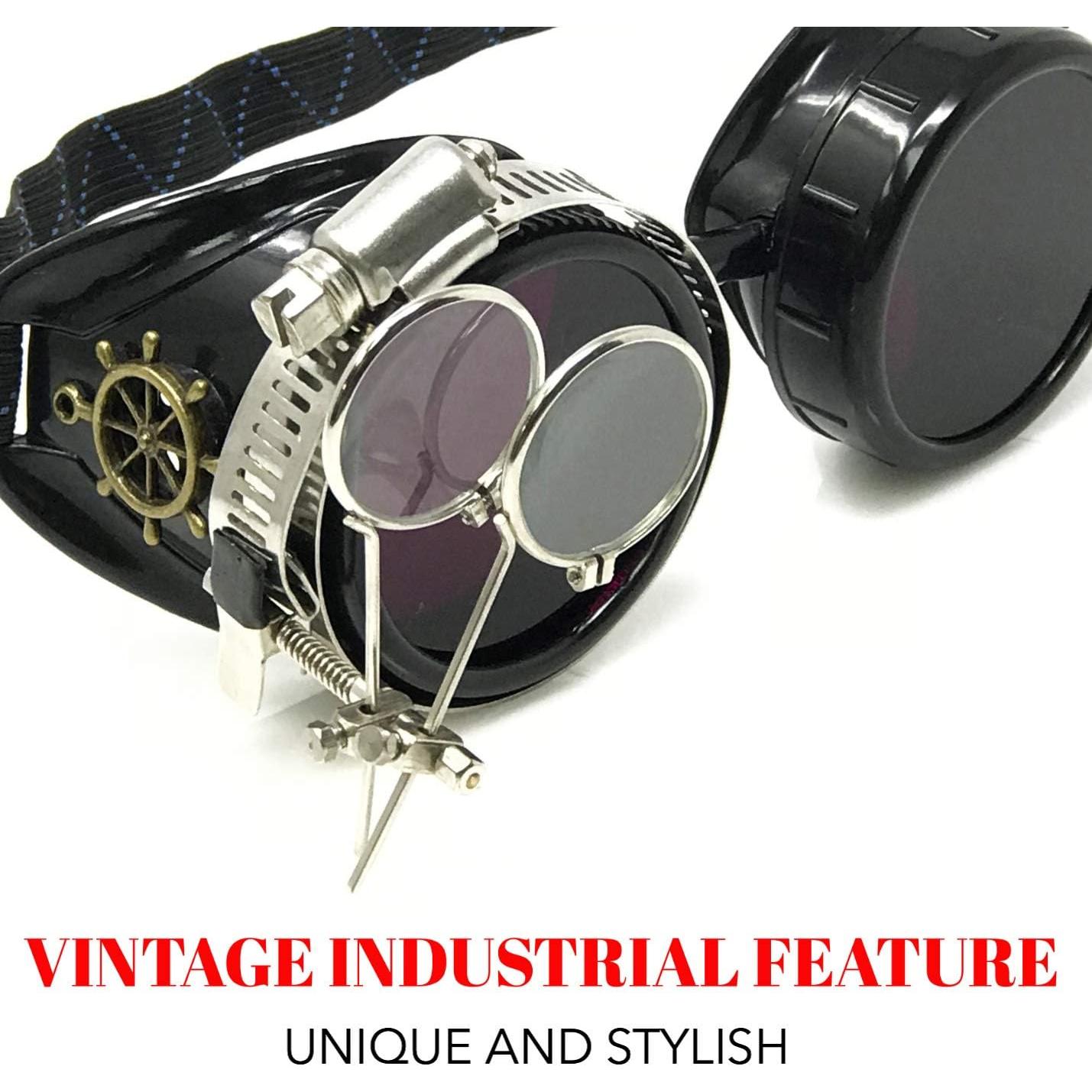 Gafas Steampunk UMBRELLALABORATORY Moradas Ajustables