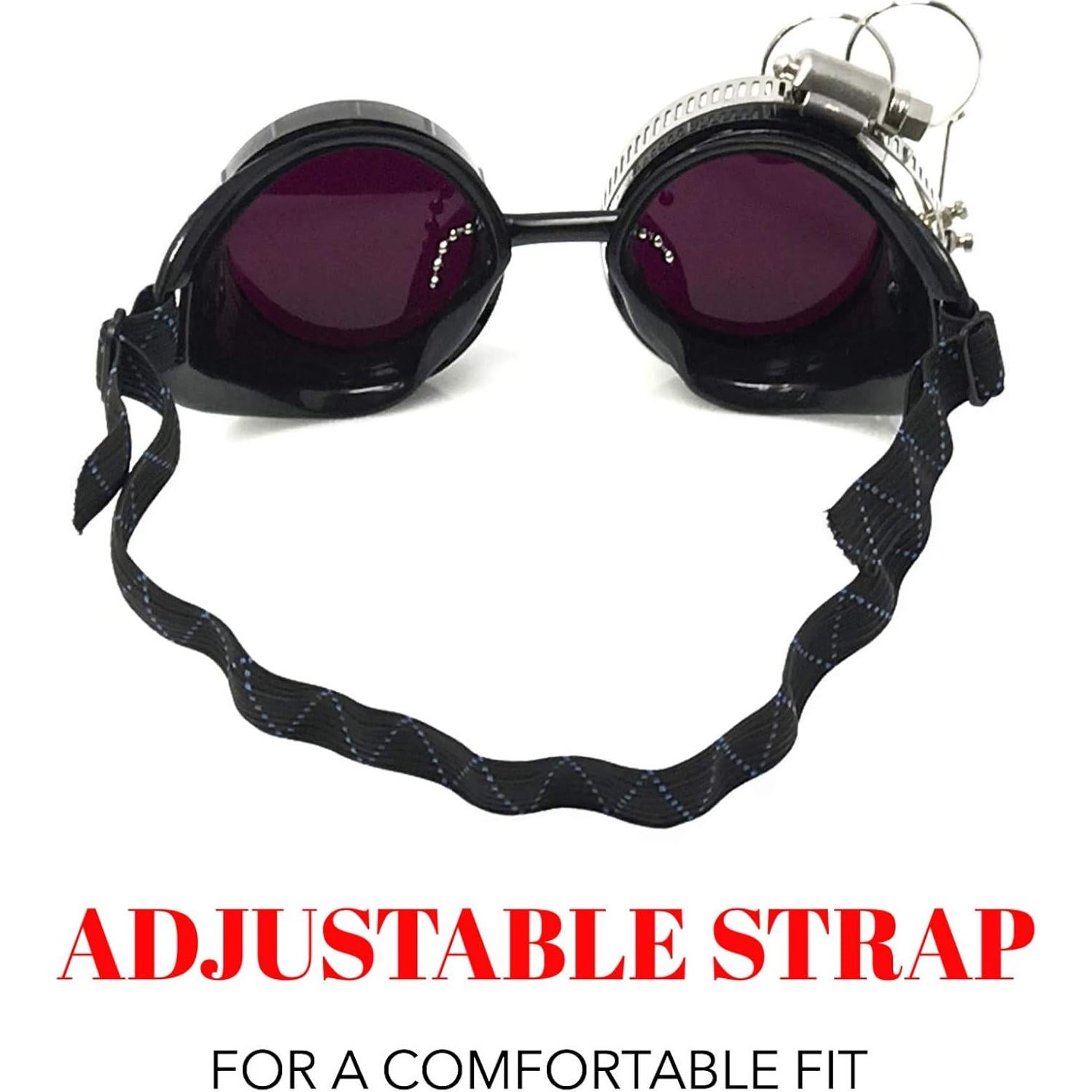 Gafas Steampunk UMBRELLALABORATORY Moradas Ajustables