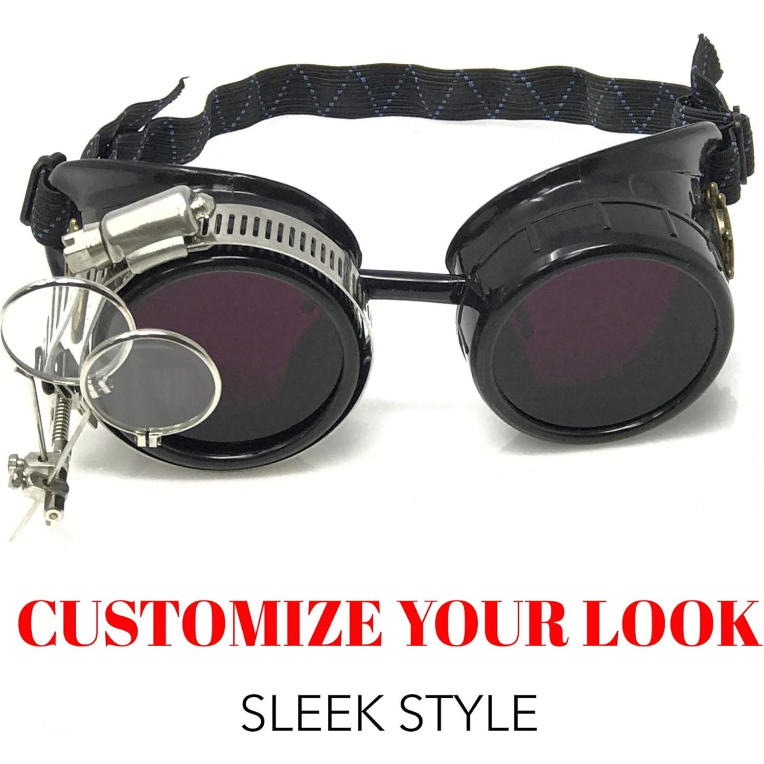 Gafas Steampunk UMBRELLALABORATORY Moradas Ajustables