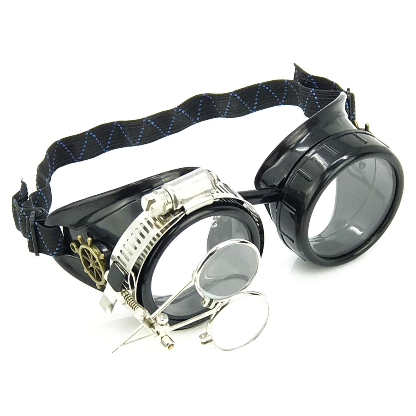 Gafas Steampunk UMBRELLALABORATORY RSW, Elegantes y Ajustables