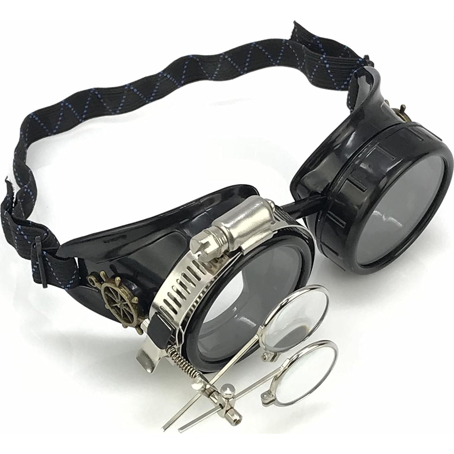 Gafas Steampunk UMBRELLALABORATORY RSW, Elegantes y Ajustables