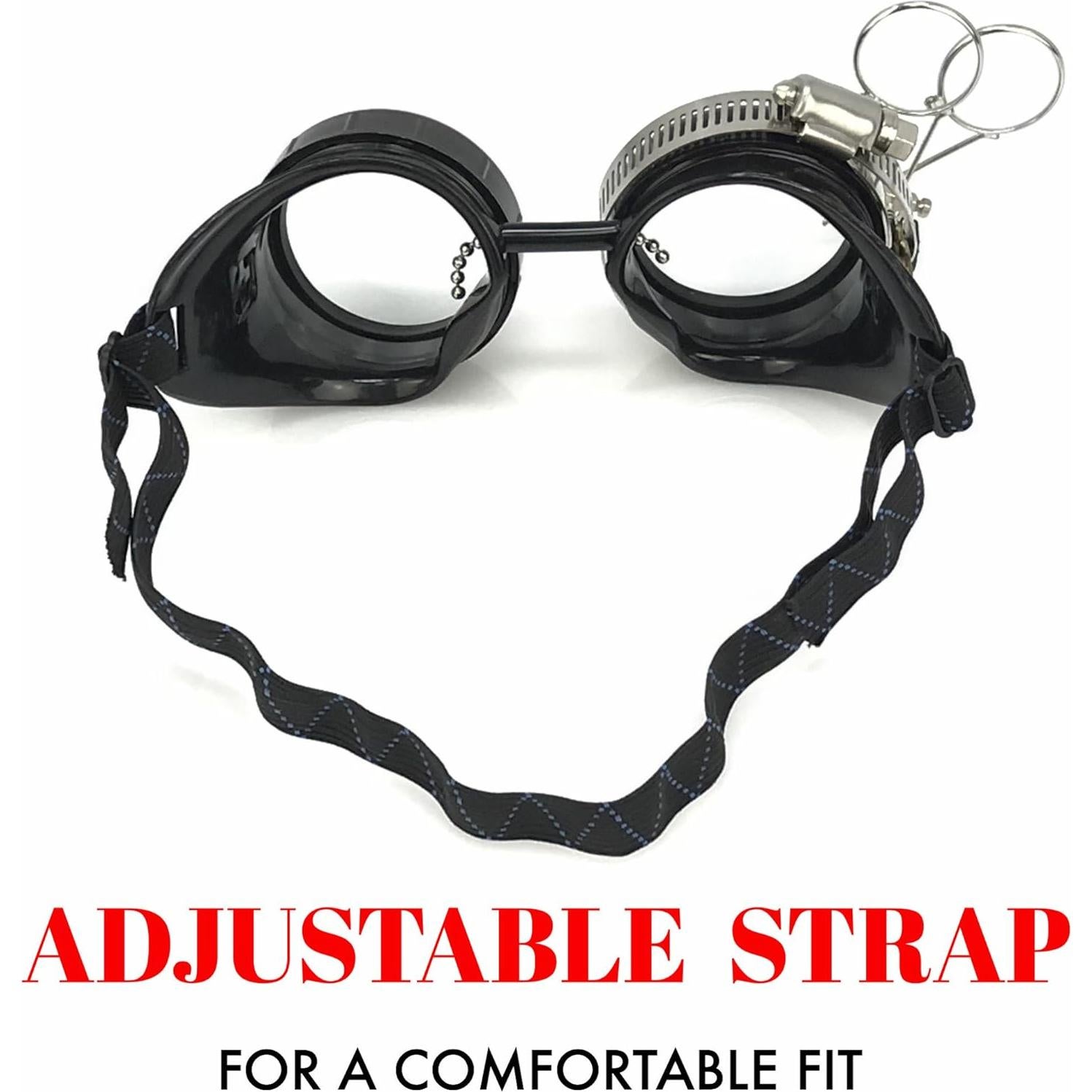 Gafas Steampunk UMBRELLALABORATORY RSW, Elegantes y Ajustables