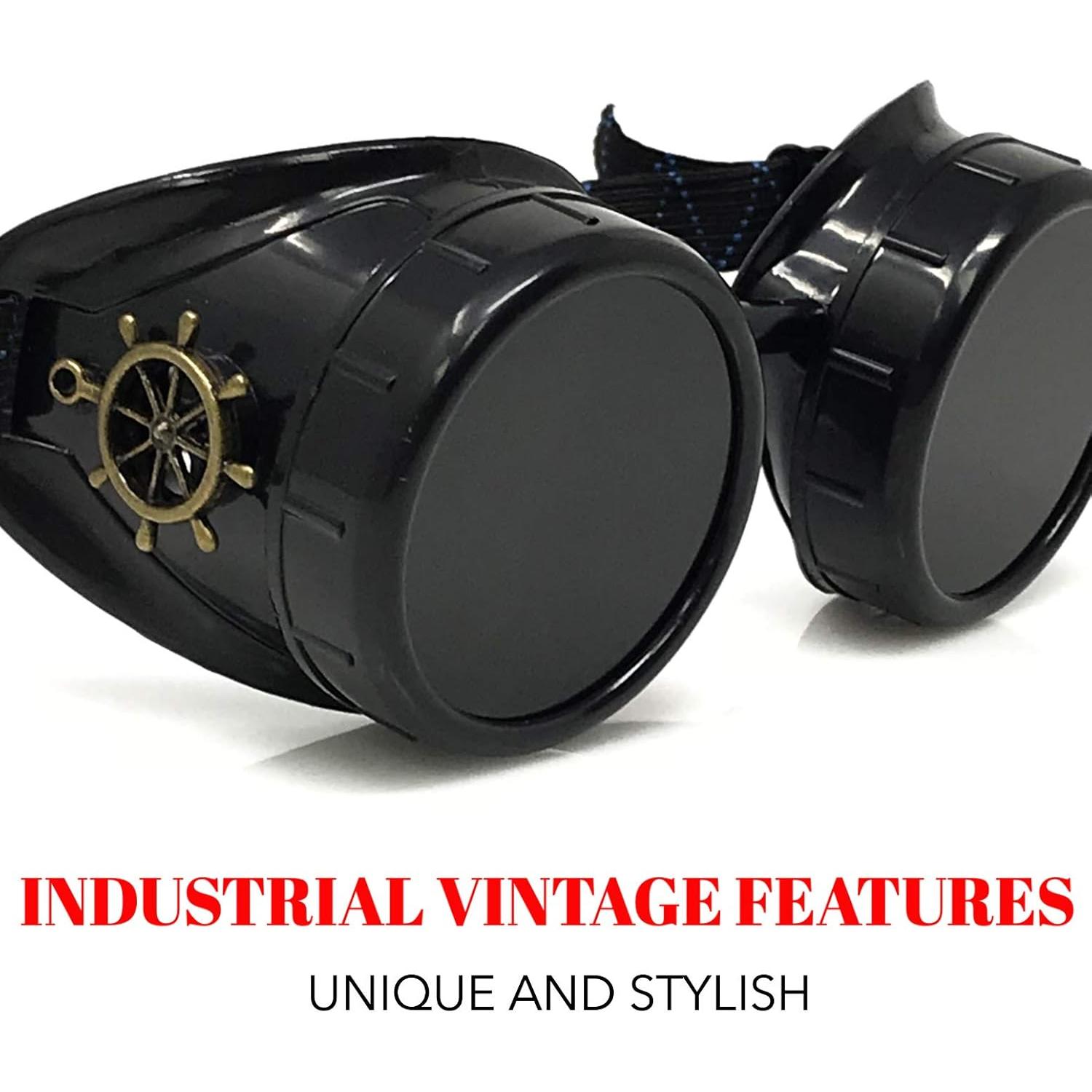 Gafas Steampunk UMBRELLALABORATORY RSW, Elegantes y Duraderas