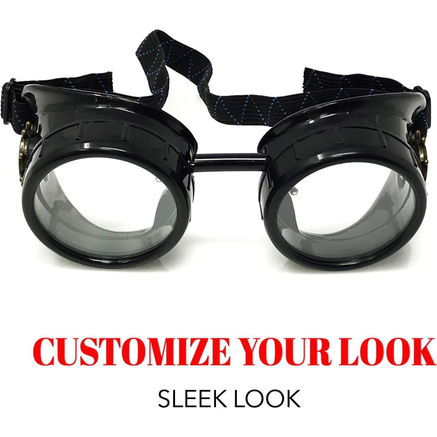 Gafas Steampunk UMBRELLALABORATORY, Estilo Vintage