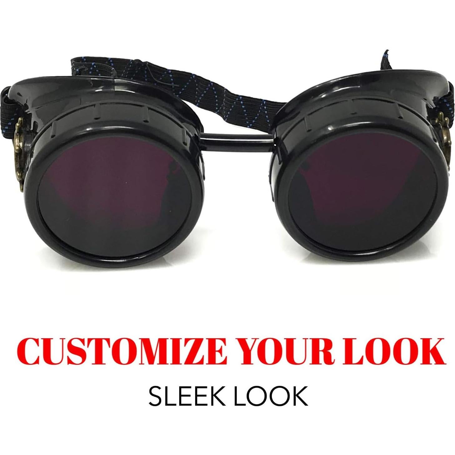 Gafas Steampunk UMBRELLALABORATORY Moradas Ajustables