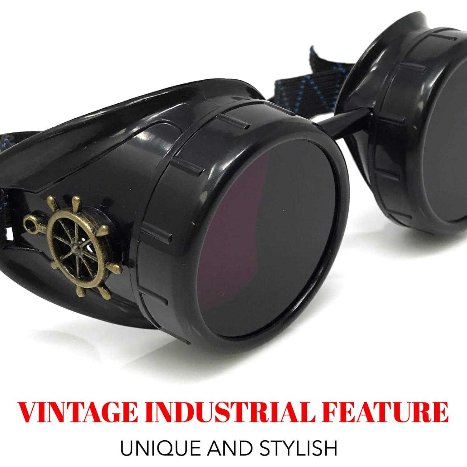 Gafas Steampunk UMBRELLALABORATORY Moradas Ajustables