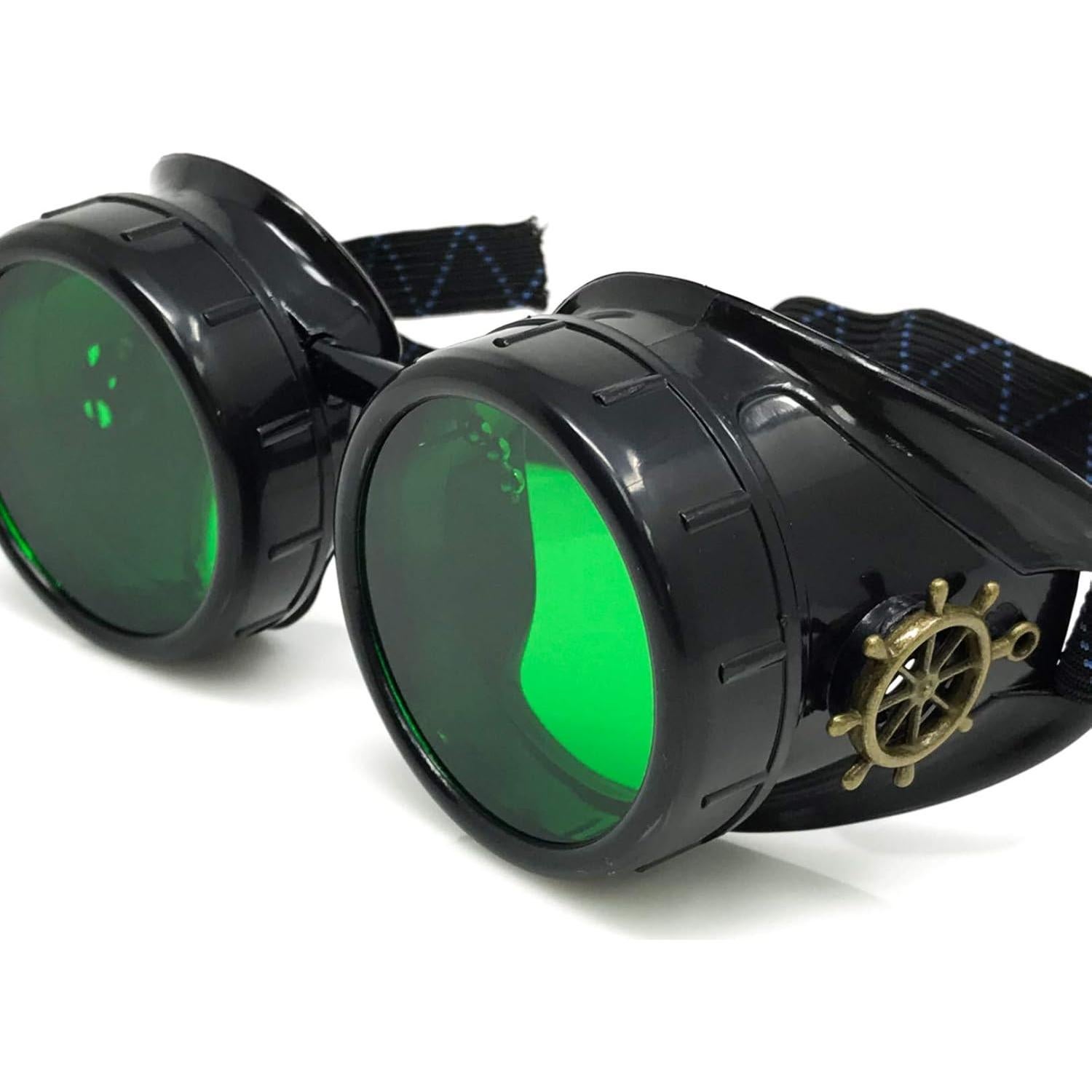 Gafas Steampunk UMBRELLALABORATORY Verde Esmeralda