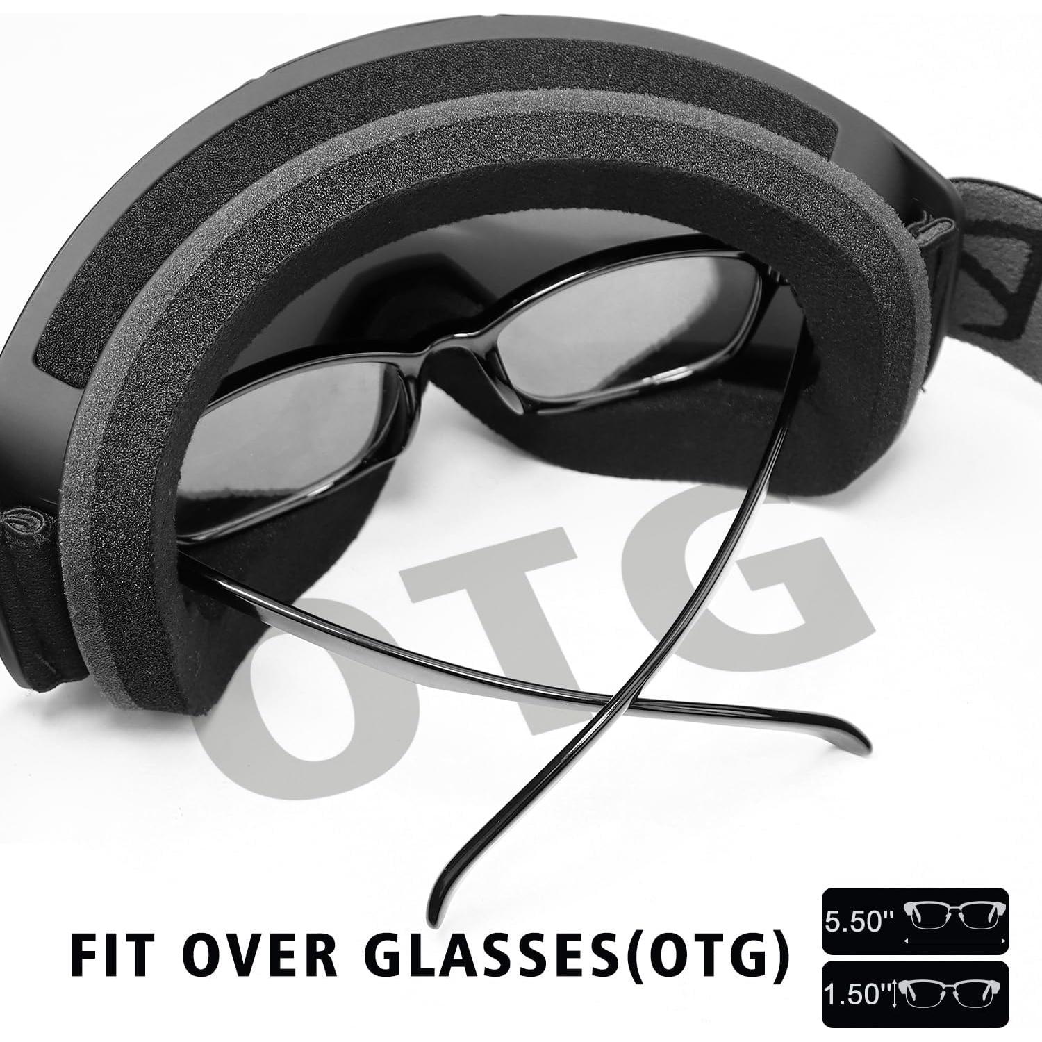 Gafas de esquí SPOSUNE ATV con doble lente anti-vaho