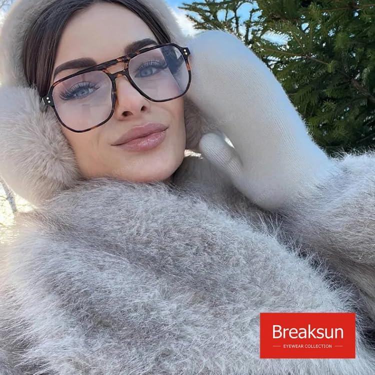 Gafas de sol cuadradas Breaksun B68 con bloqueo luz azul
