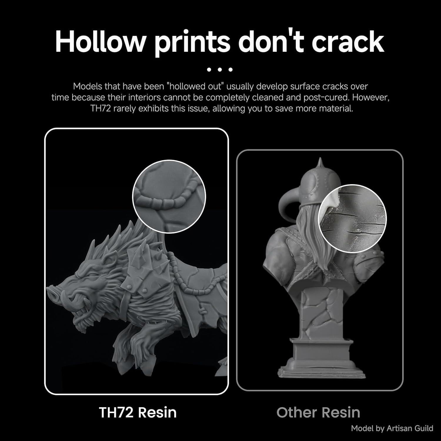 Resina para Impresora 3D RESIONE TH72 Gris Mate 1 kg