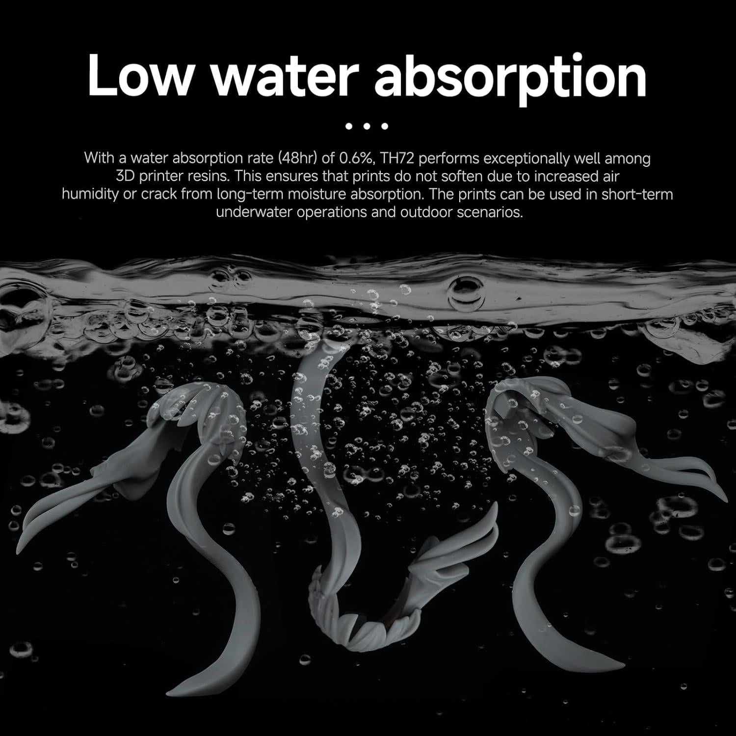 Resina para Impresora 3D RESIONE TH72 Gris Mate 1 kg