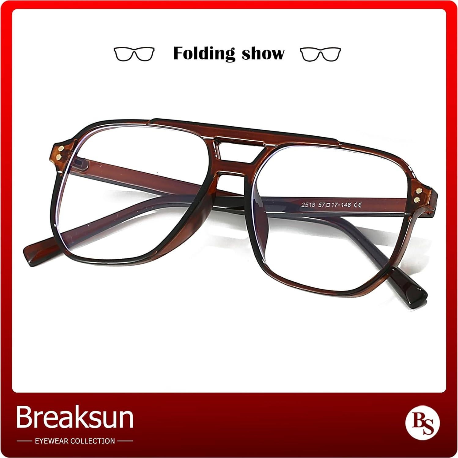 Gafas de sol retro Breaksun B68 unisex 54mm bloqueadoras