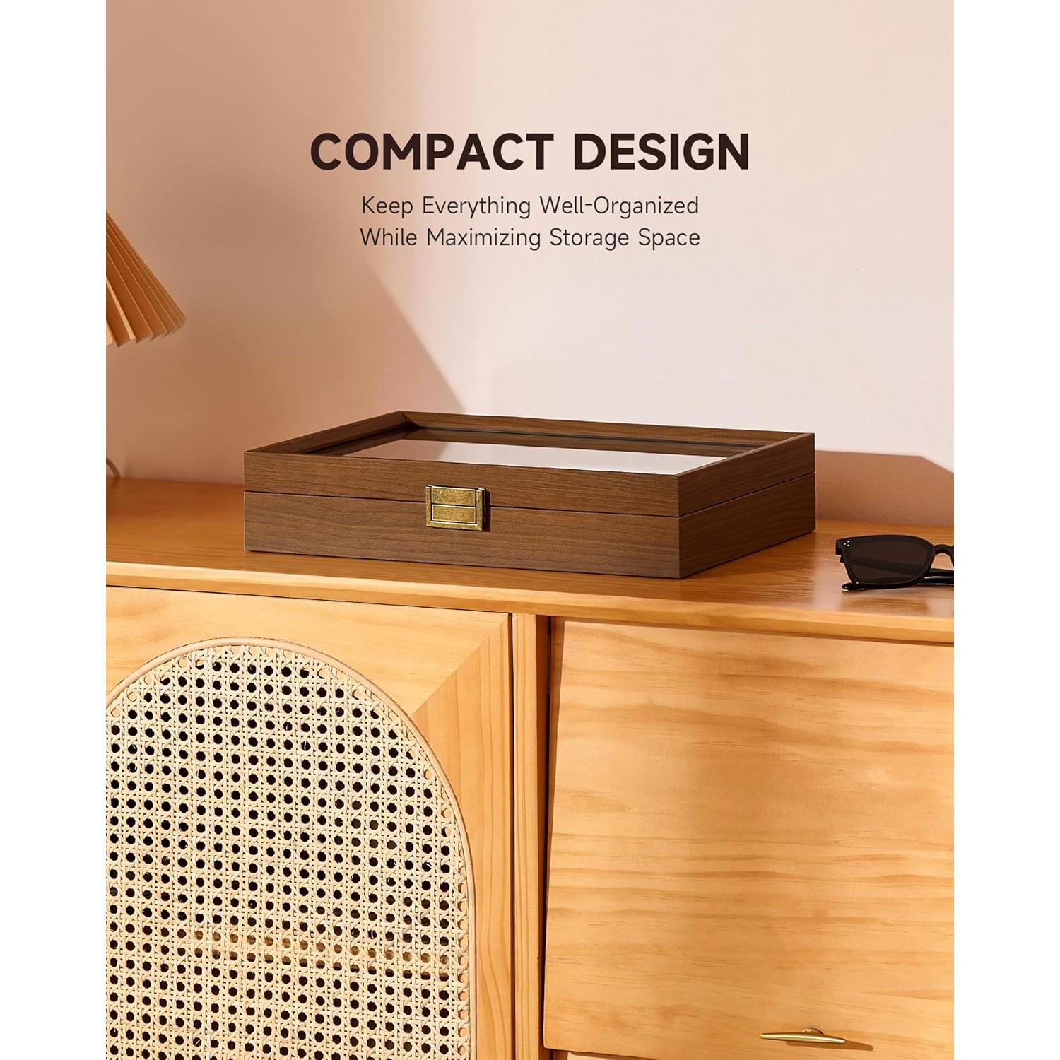 Organizador de Gafas CO-Z 8 Compartimentos Madera Elegante