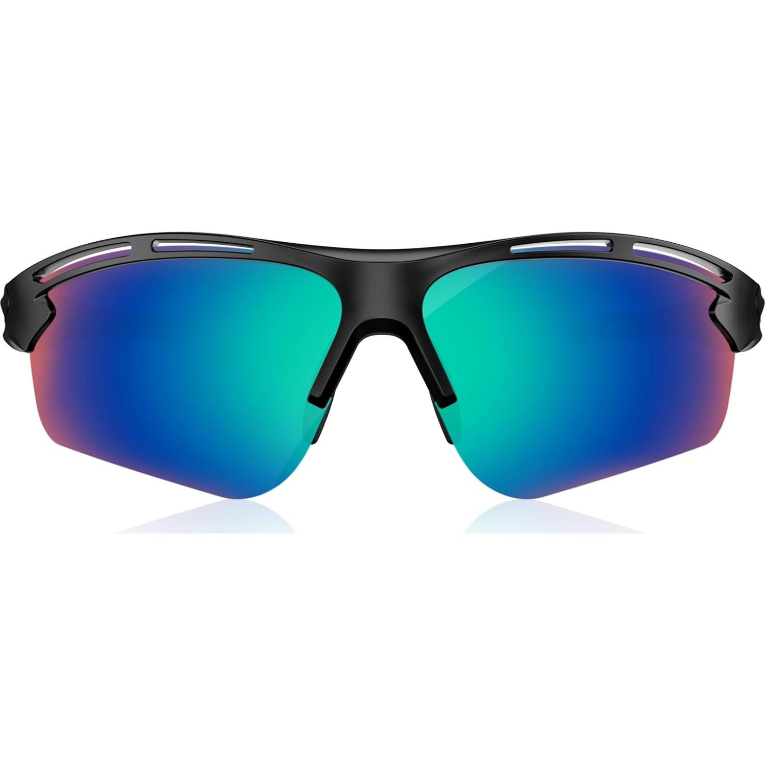 Gafas de sol deportivas Rosemal 7253 UV400 TR90 Verde