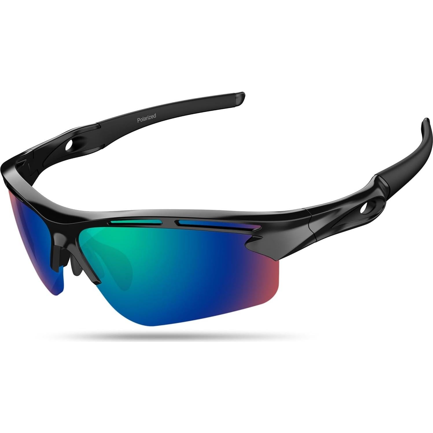 Gafas de sol deportivas Rosemal 7253 UV400 TR90 Verde