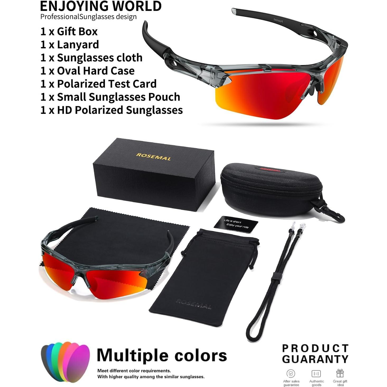 Gafas de sol deportivas Rosemal 7253 polarizadas UV400