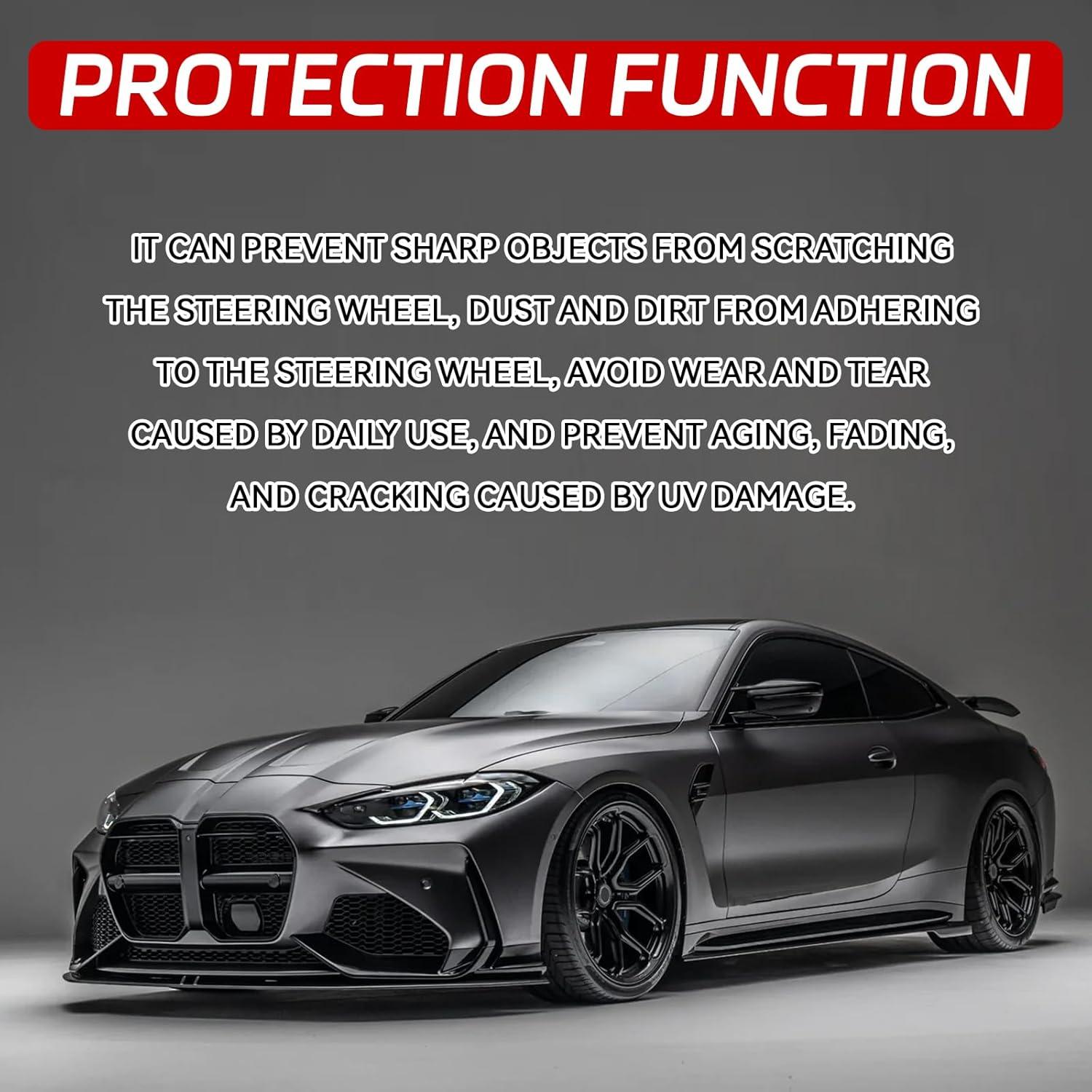 Cubierta de Volante 38 cm HHZL Fibra de Carbono Antideslizante