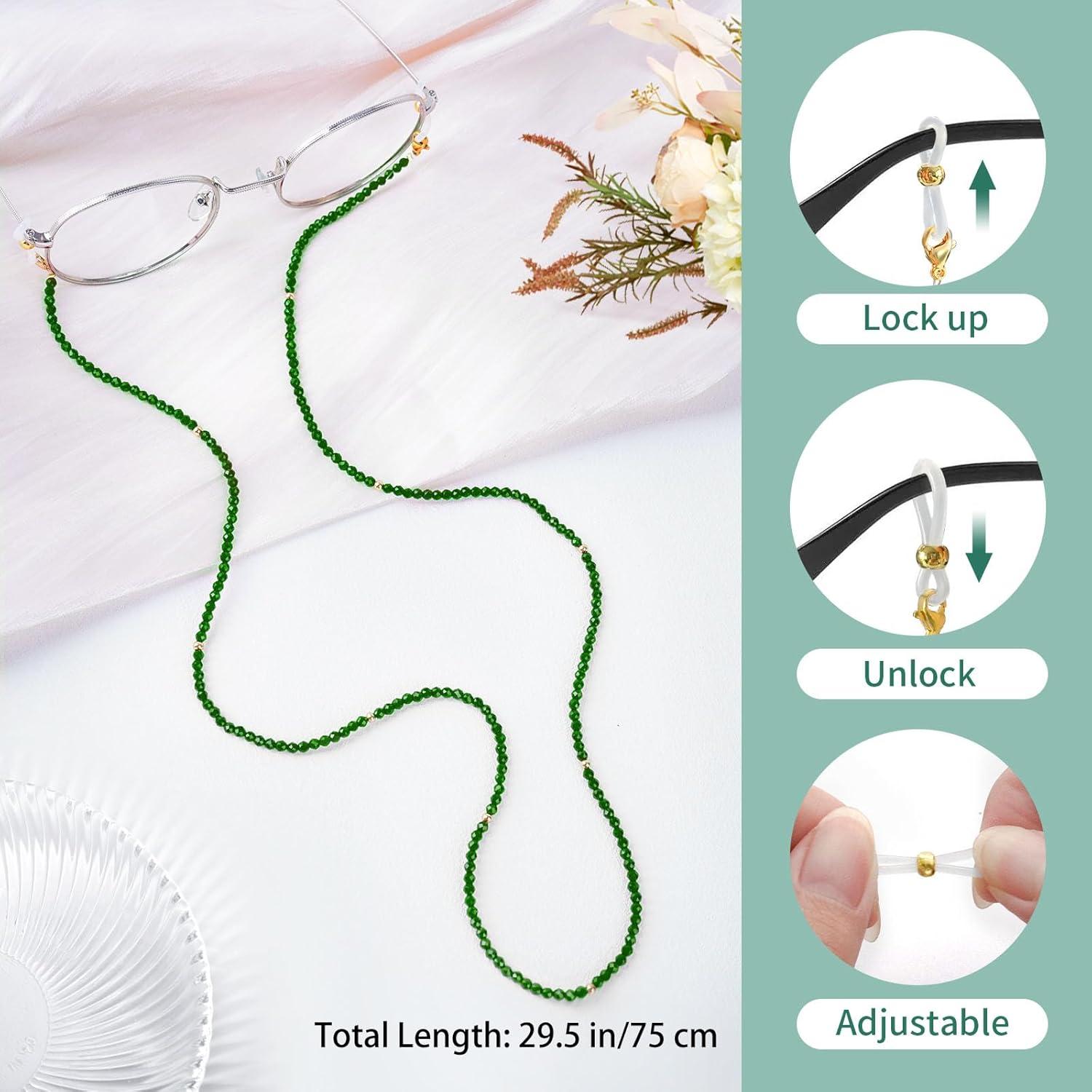 Cadena de Gafas BILIONE Verde 75 cm para Mujeres y Niñas