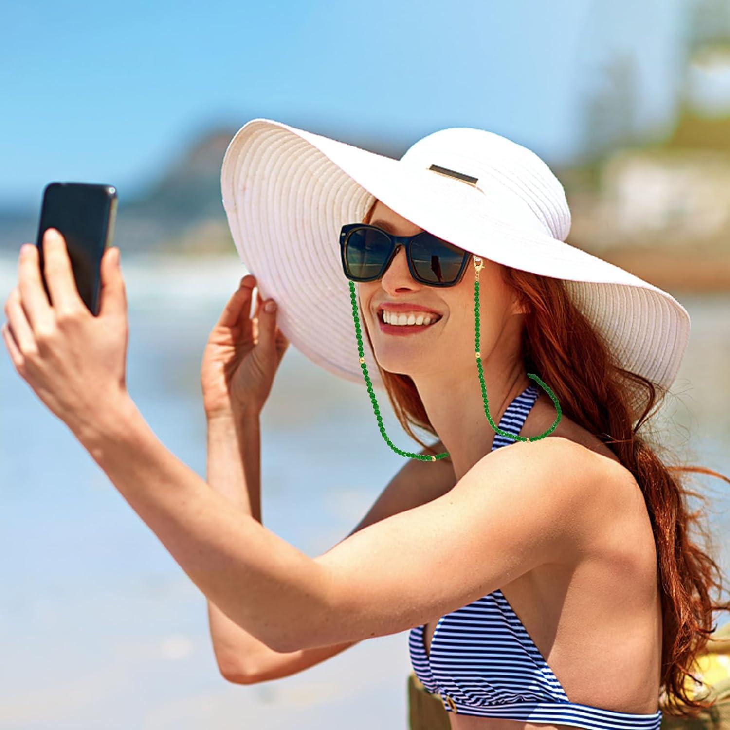 Cadena de Gafas BILIONE Verde 75 cm para Mujeres y Niñas