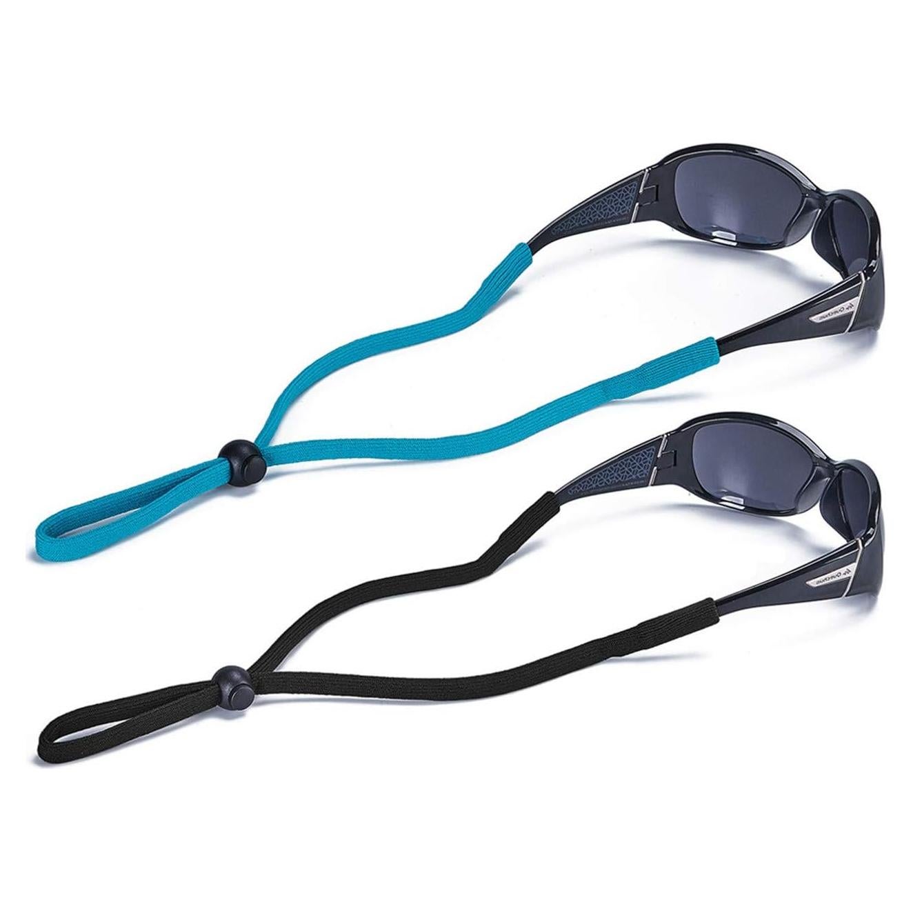Correa Ajustable para Gafas de Sol - 2 Piezas - Negro y Verde