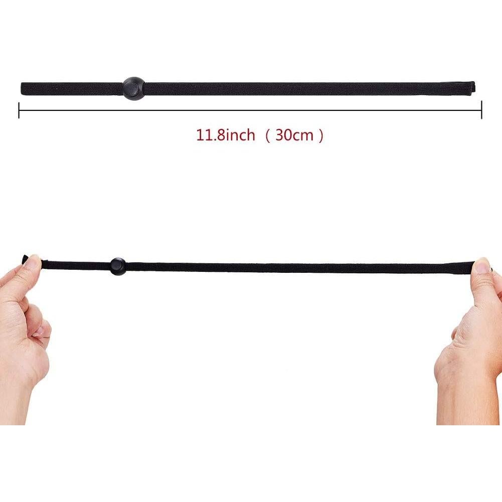 Correa Ajustable para Gafas de Sol - 2 Piezas - Negro y Verde