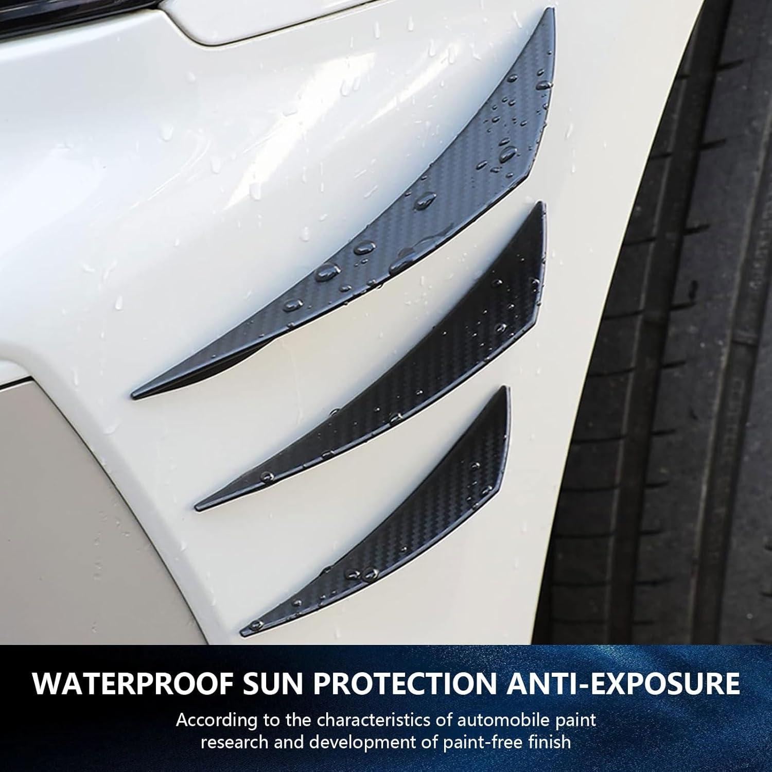 Kit de Alerones Gunhunt 6 Piezas Fibra de Carbono Negra