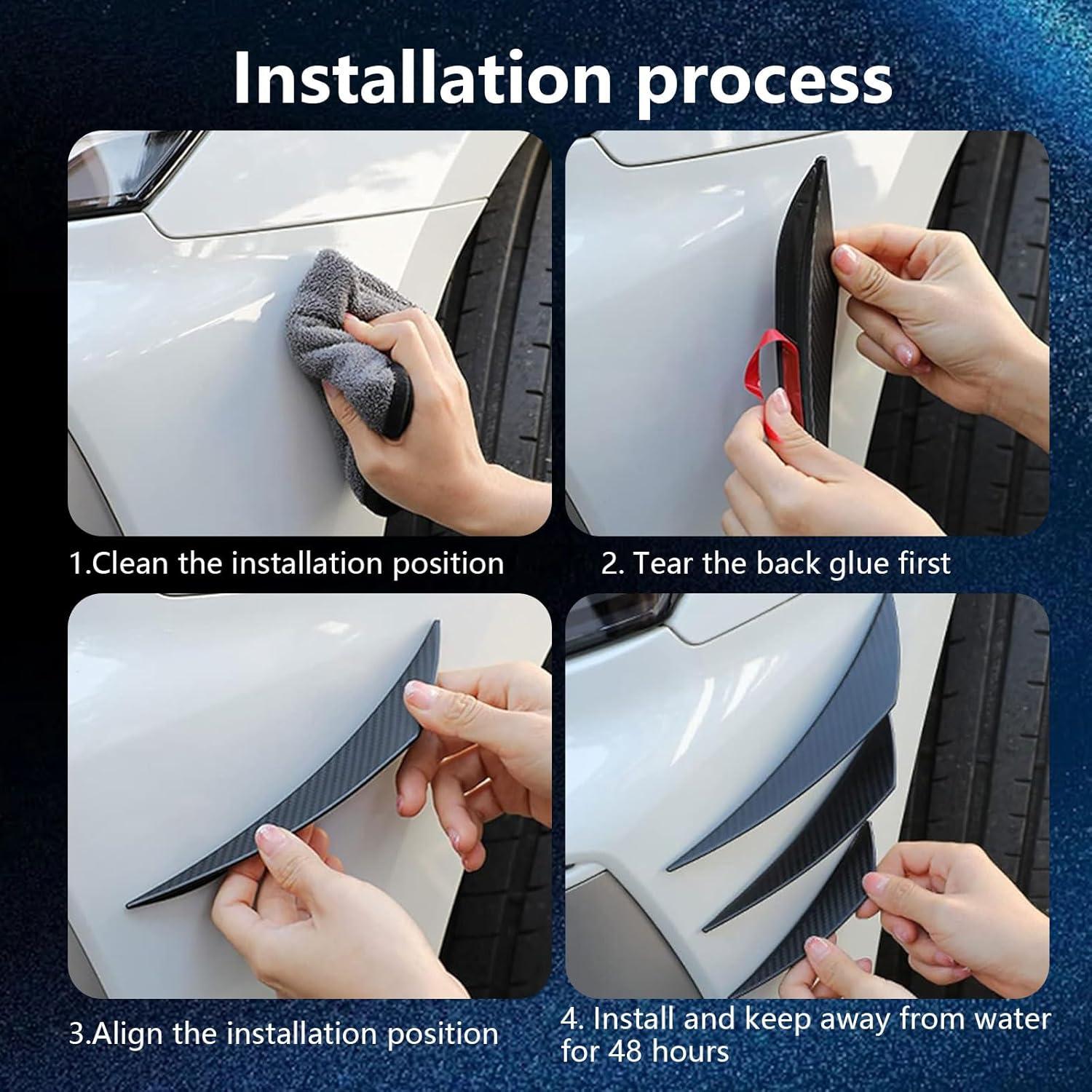 Kit de Alerones Gunhunt 6 Piezas Fibra de Carbono Negra