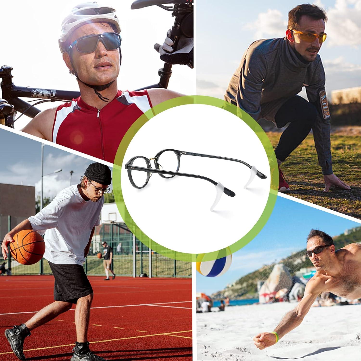 16 Pares Ganchos Antideslizantes Silicona para Gafas