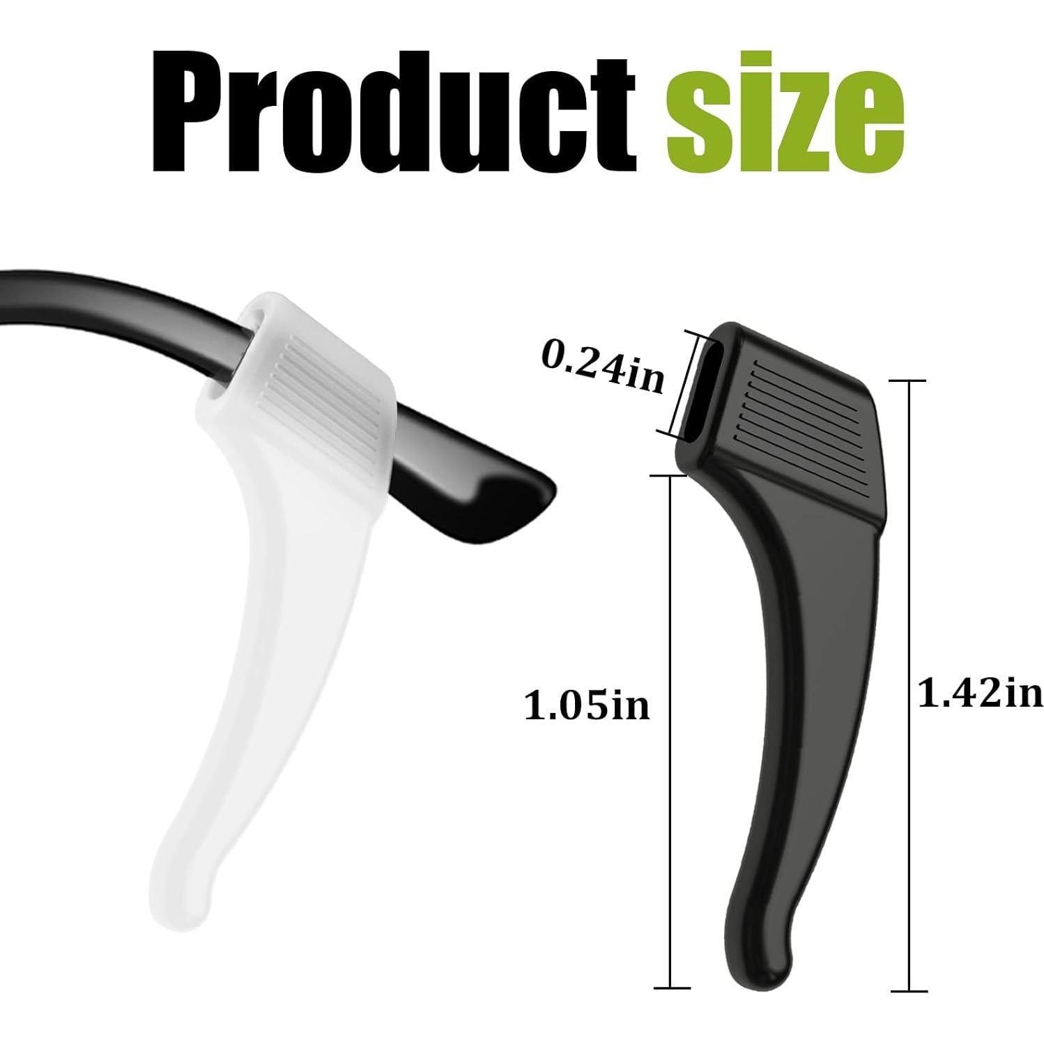 Ganchos Antideslizantes para Gafas SMARTTOP 16 Pares Silicona